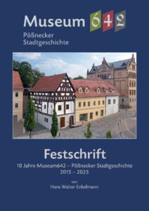 Titelblatt mit Darstellung des aus drei Häuser bestehenden Gebäudeensembles.